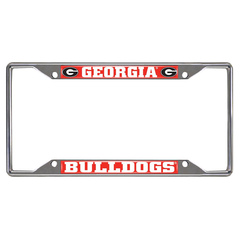 Georgia Bulldogs Ncaa Chrome License Plate Frame