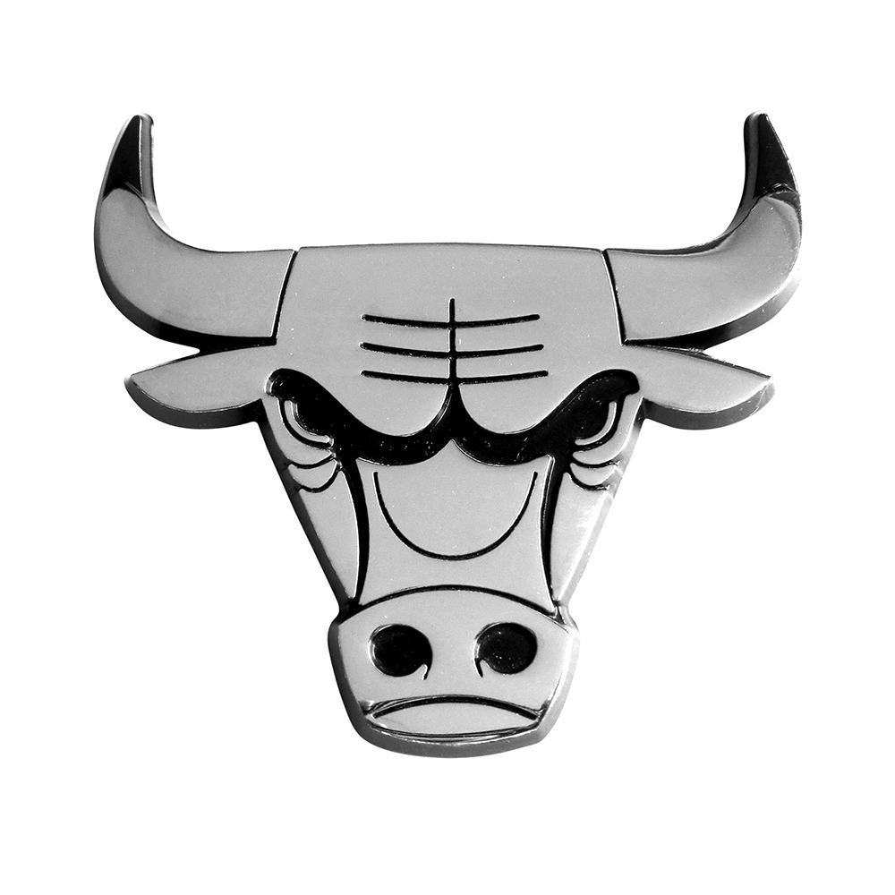 Chicago Bulls NBA Chrome Car Emblem (2.3in x 3.7in)