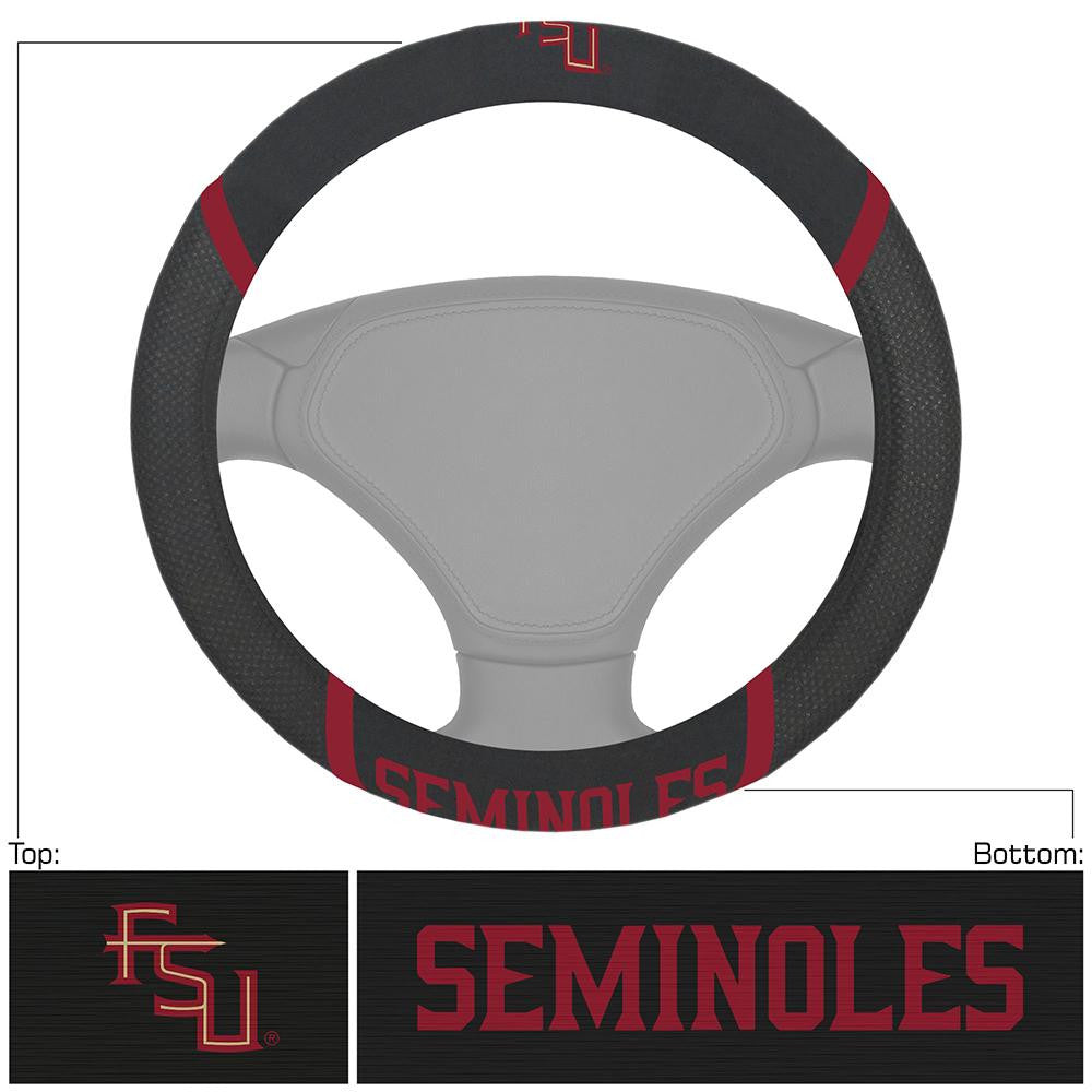 Florida State Seminoles Ncaa Polyester Steering Wheel Cover