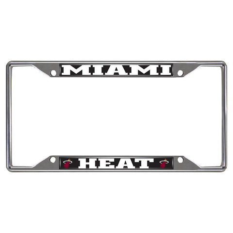 Miami Heat NBA Chrome License Plate Frame