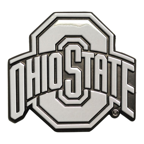 Ohio State Buckeyes Ncaa Chrome Car Emblem (2.3in X 3.7in)