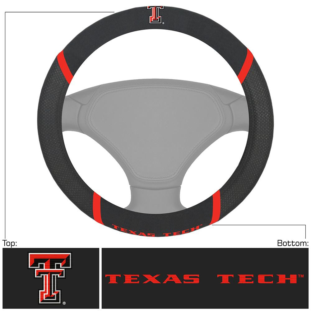 Texas Tech Red Raiders Ncaa Polyester Steering Wheel Cover