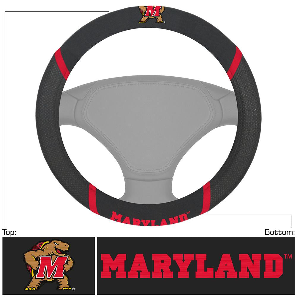 Maryland Terps Ncaa Polyester Steering Wheel Cover