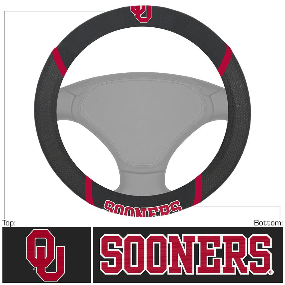 Oklahoma Sooners Ncaa Polyester Steering Wheel Cover