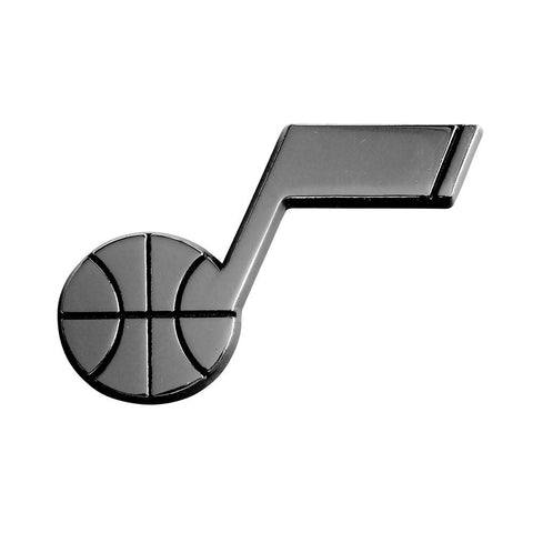 Utah Jazz NBA Chrome Car Emblem (2.3in x 3.7in)