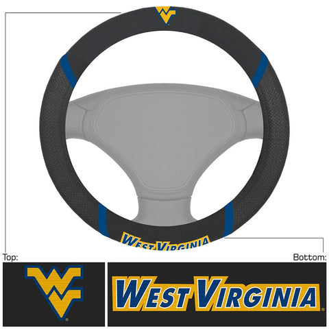 West Virginia Mountaineers Ncaa Polyester Steering Wheel Cover