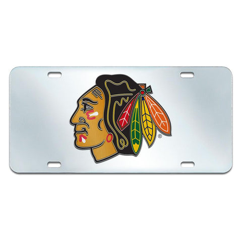 Chicago Blackhawks NHL License Plate-Inlaid