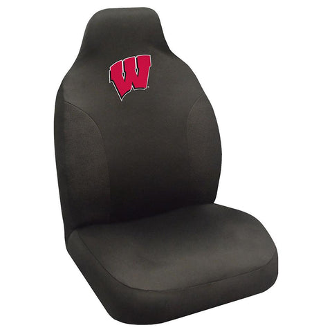 Wisconsin Badgers Ncaa Polyester Embroidered Seat Cover