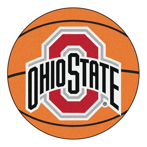 Ohio State Buckeyes Ncaa "basketball" Round Floor Mat (29")