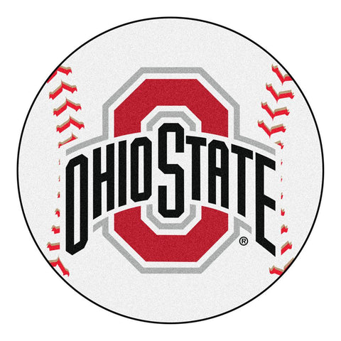 Ohio State Buckeyes Ncaa "baseball" Round Floor Mat (29")