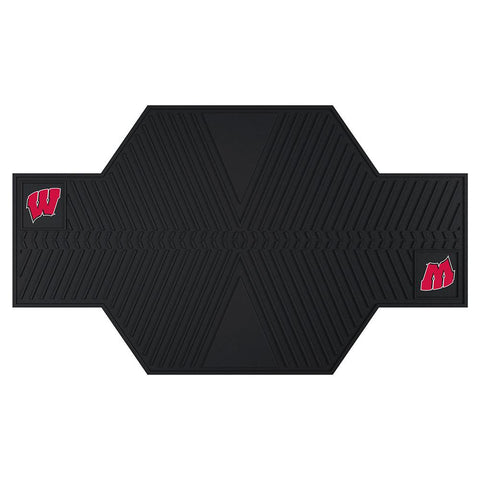 Wisconsin Badgers Ncaa Motorcycle Mat (82.5in L X 42in W)