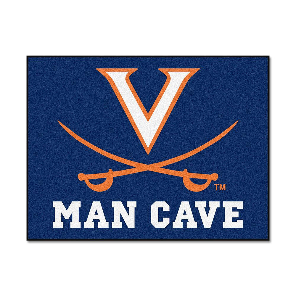 Virginia Cavaliers Ncaa Man Cave "all-star" Floor Mat (34in X 45in)