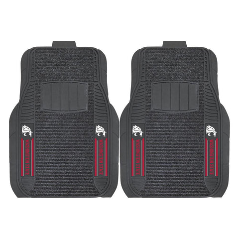 Washington State Cougars Ncaa Deluxe 2-piece Vinyl Car Mats