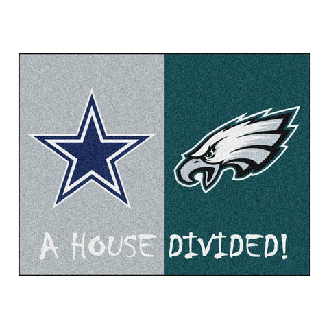 Dallas Cowboys-Philadelphia Eagles NFL House Divided NFL All-Star Floor Mat (34x45)