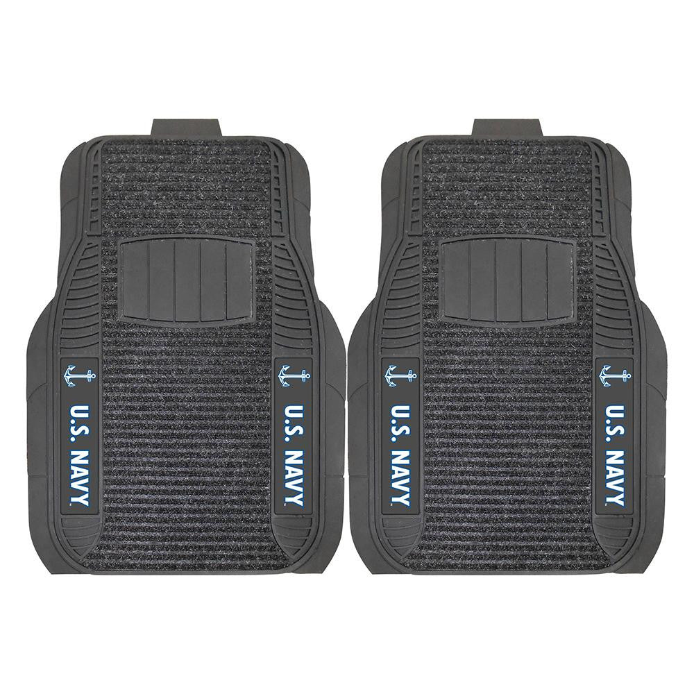 Us Navy Armed Forces Deluxe 2-piece Vinyl Car Mats