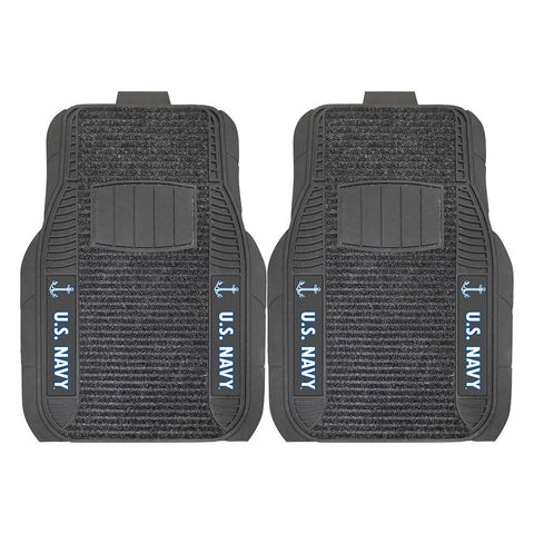 Us Navy Armed Forces Deluxe 2-piece Vinyl Car Mats