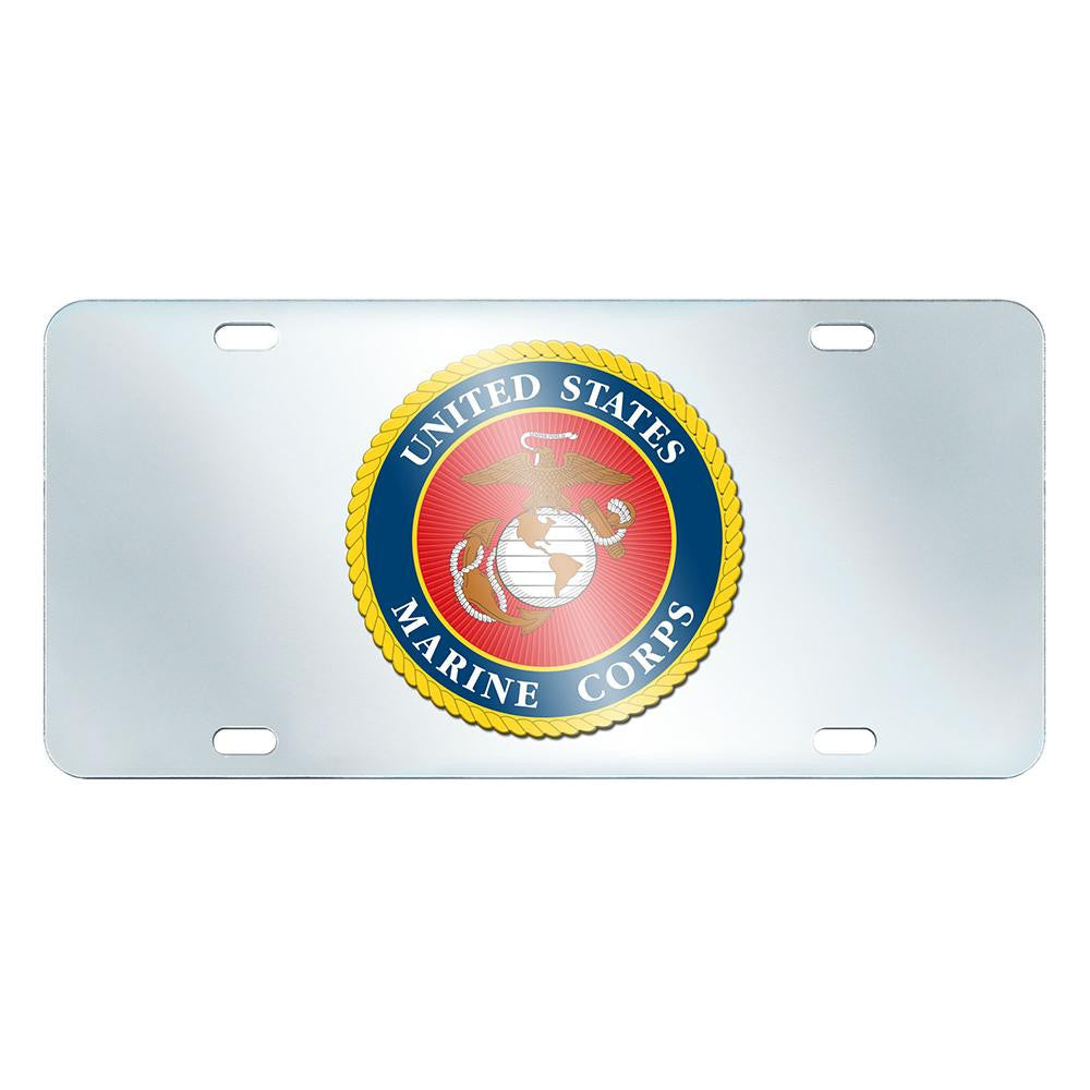 Us Marines Armed Forces License Plate-inlaid