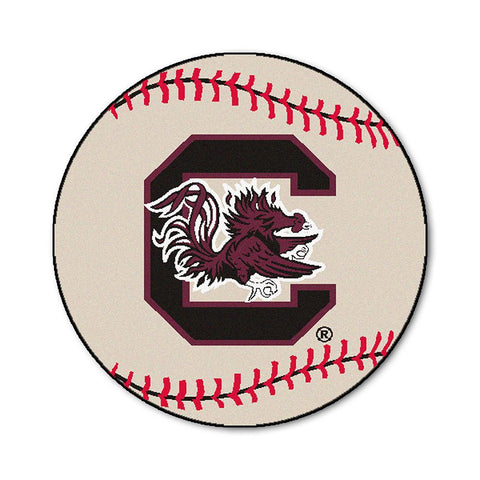South Carolina Fighting Gamecocks Ncaa "baseball" Round Floor Mat (29")