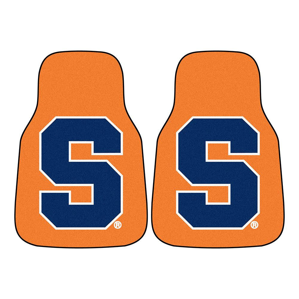 Syracuse Orangemen Ncaa 2-piece Printed Carpet Car Mats (18x27)