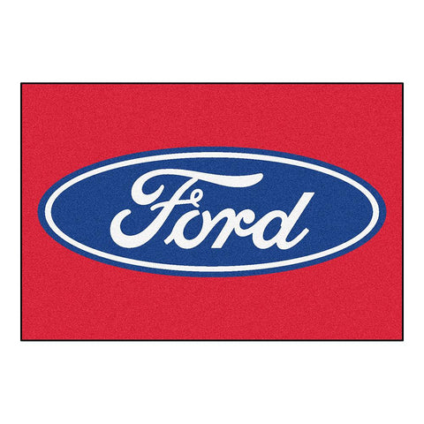 Ford "ford Oval"  5x8 Rug (60"x92")