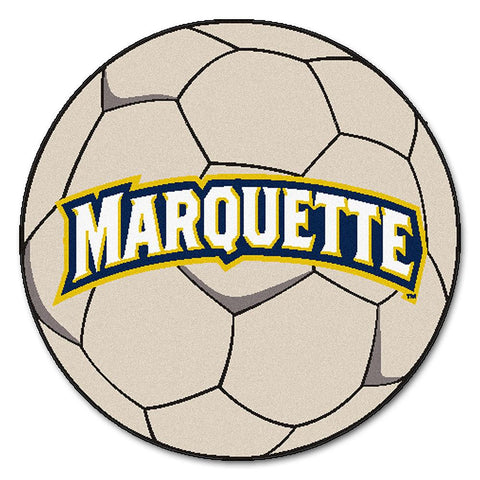 Marquette Golden Eagles Ncaa "soccer Ball" Round Floor Mat (29")