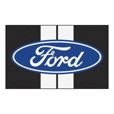 Ford "ford Oval With Stripes"  4x6 Rug (46"x72")