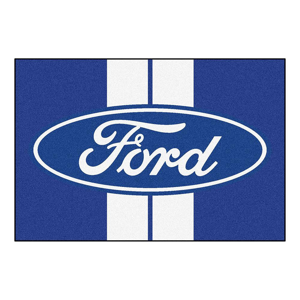 Ford "ford Oval With Stripes"  5x8 Rug (60"x92")