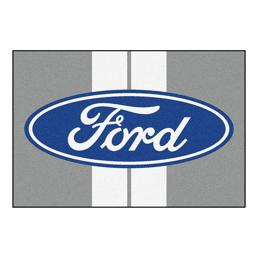 Ford "ford Oval With Stripes"  5x8 Rug (60"x92")