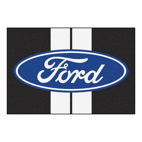 Ford "ford Oval With Stripes"  5x8 Rug (60"x92")