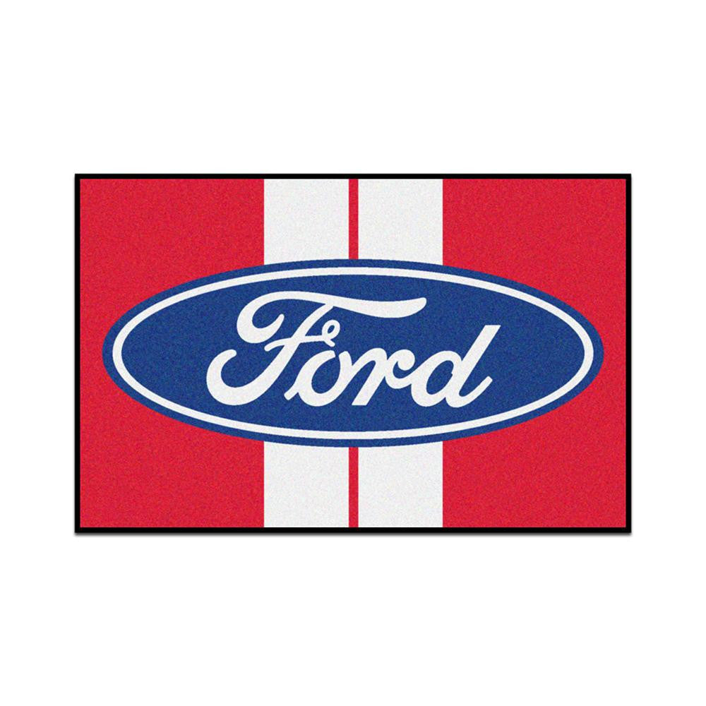 Ford "ford Oval With Stripes"  Starter Floor Mat (20"x30")