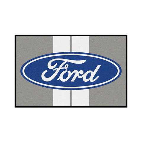Ford "ford Oval With Stripes"  Starter Floor Mat (20"x30")