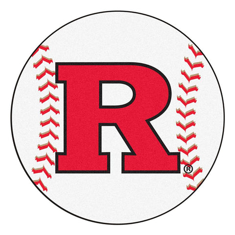 Rutgers Scarlet Knights Ncaa "baseball" Round Floor Mat (29")
