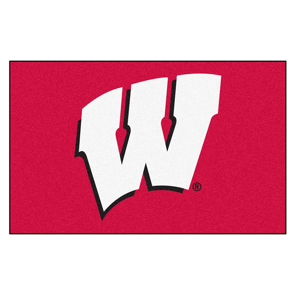 Wisconsin Badgers Ncaa "ulti-mat" Floor Mat (5x8') W Logo