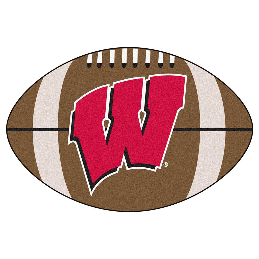 Wisconsin Badgers Ncaa "football" Floor Mat (22"x35") W Logo