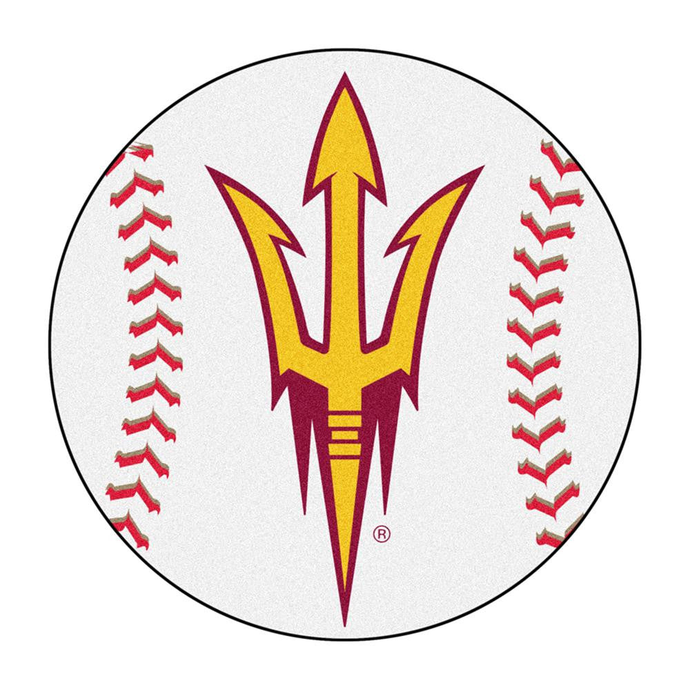 Arizona State Sun Devils Ncaa "baseball" Round Floor Mat (29")