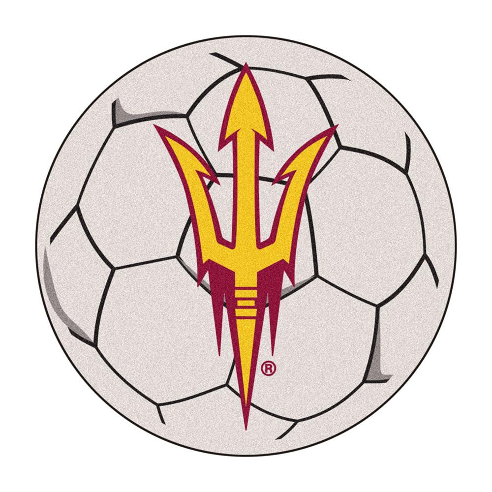 Arizona State Sun Devils Ncaa "soccer Ball" Round Floor Mat (29")