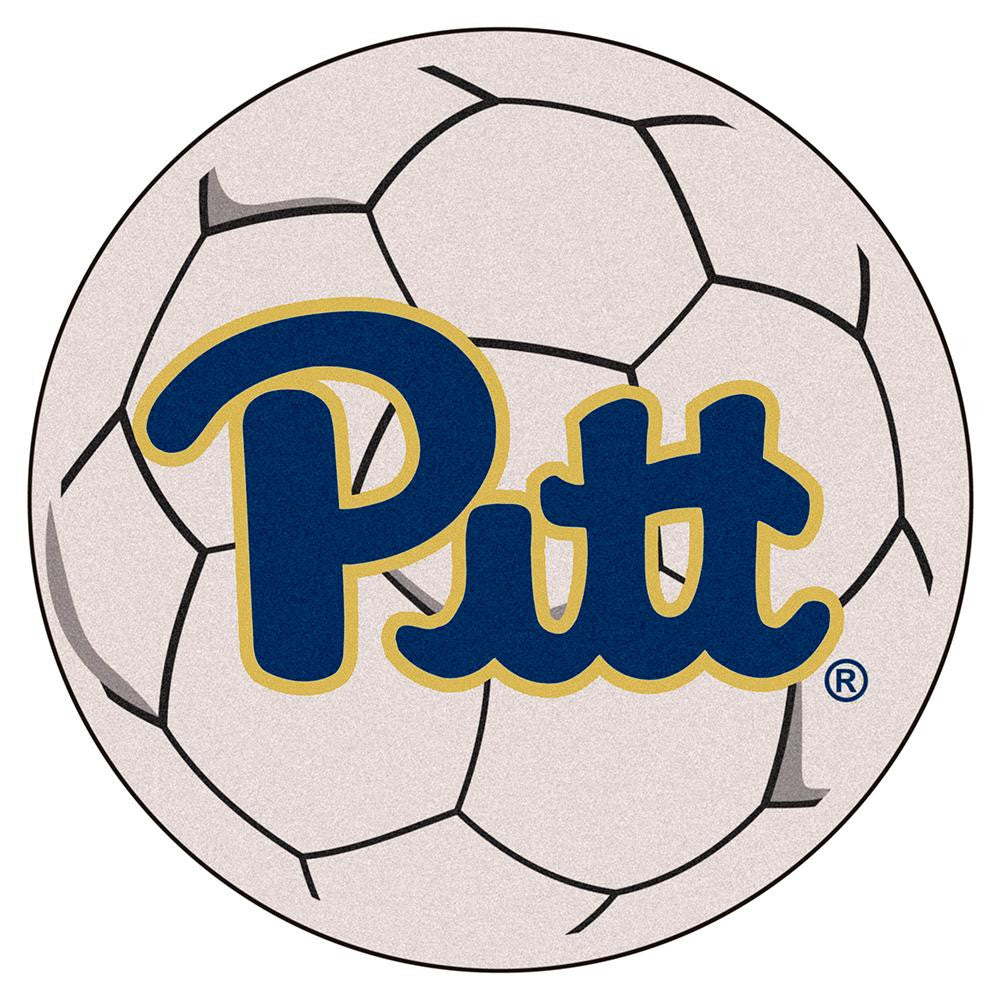 Pittsburgh Panthers Ncaa "soccer Ball" Round Floor Mat (29")