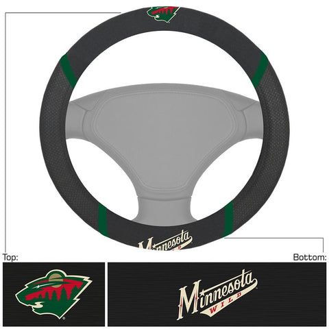 Minnesota Wild NHL Polyester Steering Wheel Cover