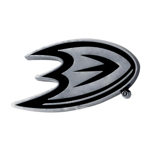 Anaheim Ducks NHL Chrome Car Emblem (2.3in x 3.7in)