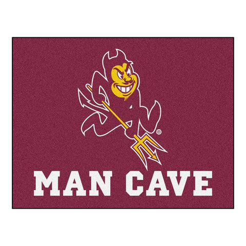 Arizona State Sun Devils Ncaa Man Cave "all-star" Floor Mat (34in X 45in)