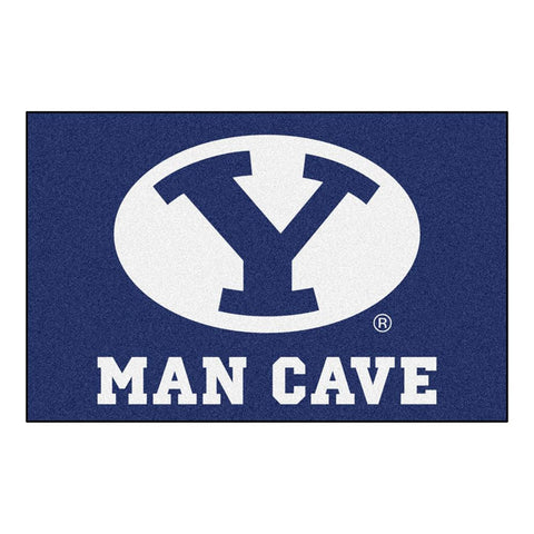 Brigham Young Cougars Ncaa Man Cave "starter" Floor Mat (20in X 30in)