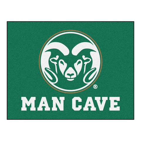 Colorado State Rams Ncaa Man Cave "all-star" Floor Mat (34in X 45in)