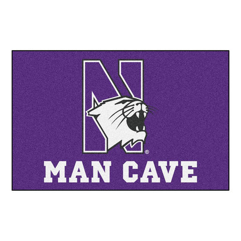 Northwestern Wildcats Ncaa Man Cave "starter" Floor Mat (20in X 30in)