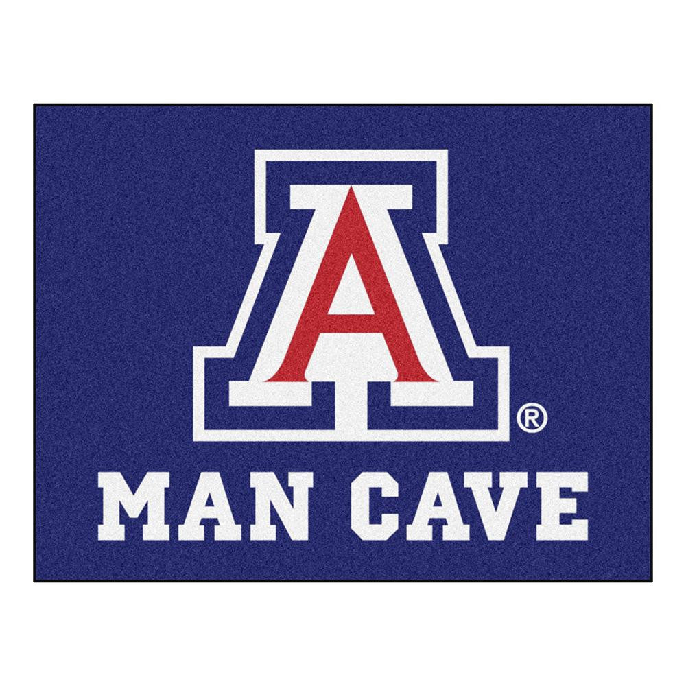 Arizona Wildcats Ncaa Man Cave "all-star" Floor Mat (34in X 45in)