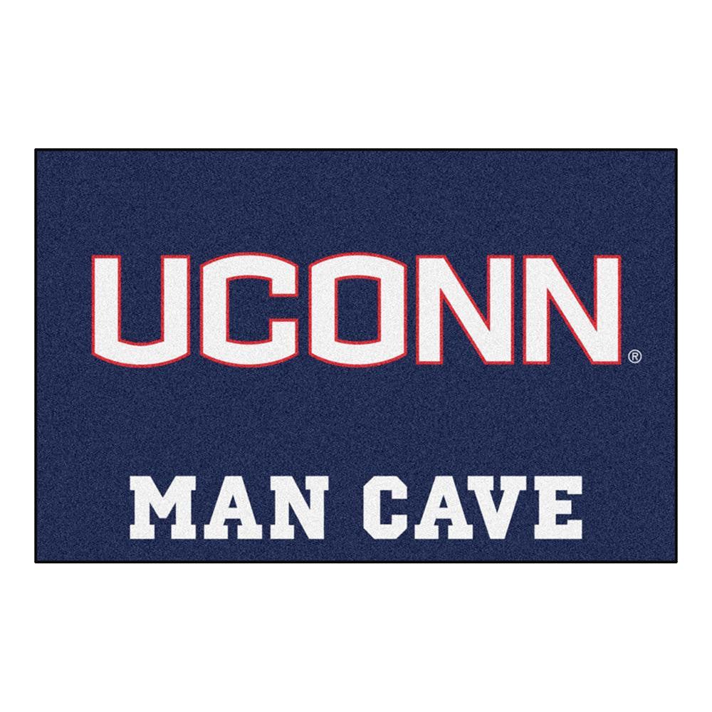 Connecticut Huskies Ncaa Man Cave "starter" Floor Mat (20in X 30in)