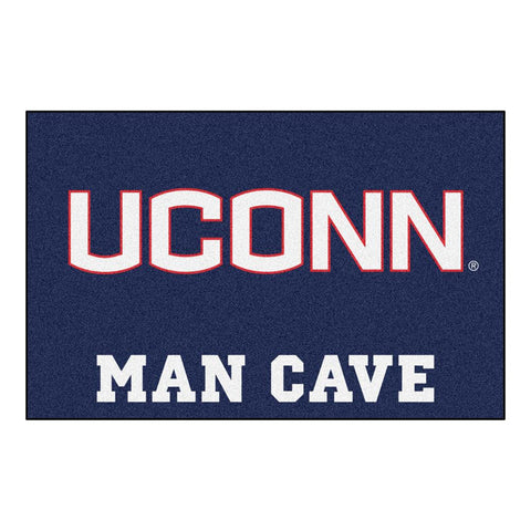 Connecticut Huskies Ncaa Man Cave "starter" Floor Mat (20in X 30in)