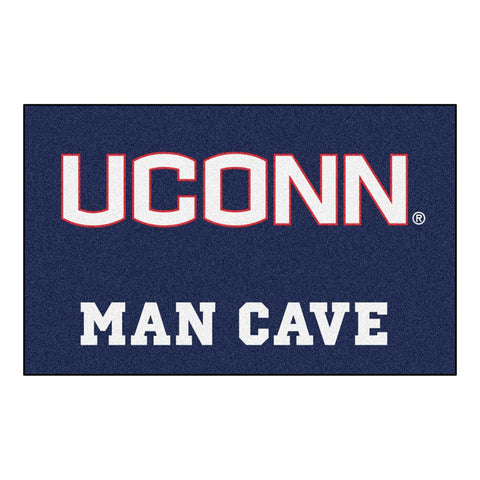 Connecticut Huskies Ncaa Man Cave "ulti-mat" Floor Mat (60in X 96in)