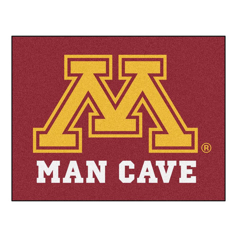 Minnesota Golden Gophers Ncaa Man Cave "all-star" Floor Mat (34in X 45in)