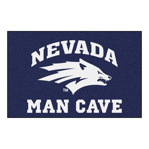 Nevada Wolf Pack Ncaa Man Cave "starter" Floor Mat (20in X 30in)