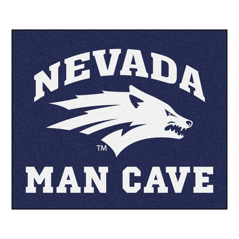 Nevada Wolf Pack Ncaa Man Cave "all-star" Floor Mat (34in X 45in)